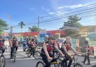 Polwan Puti Singgalang Patroli Bersepeda di CFD Padang, Warga Dijamin Aman dan Nyaman