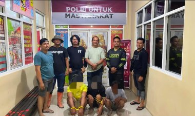 Polres Dharmasraya Ringkus Tiga Penambang Emas Ilegal di Koto Salak