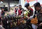 Operasi Pekat Singgalang 2026, Polres Solok Kota Sita Puluhan Botol Miras Ilegal